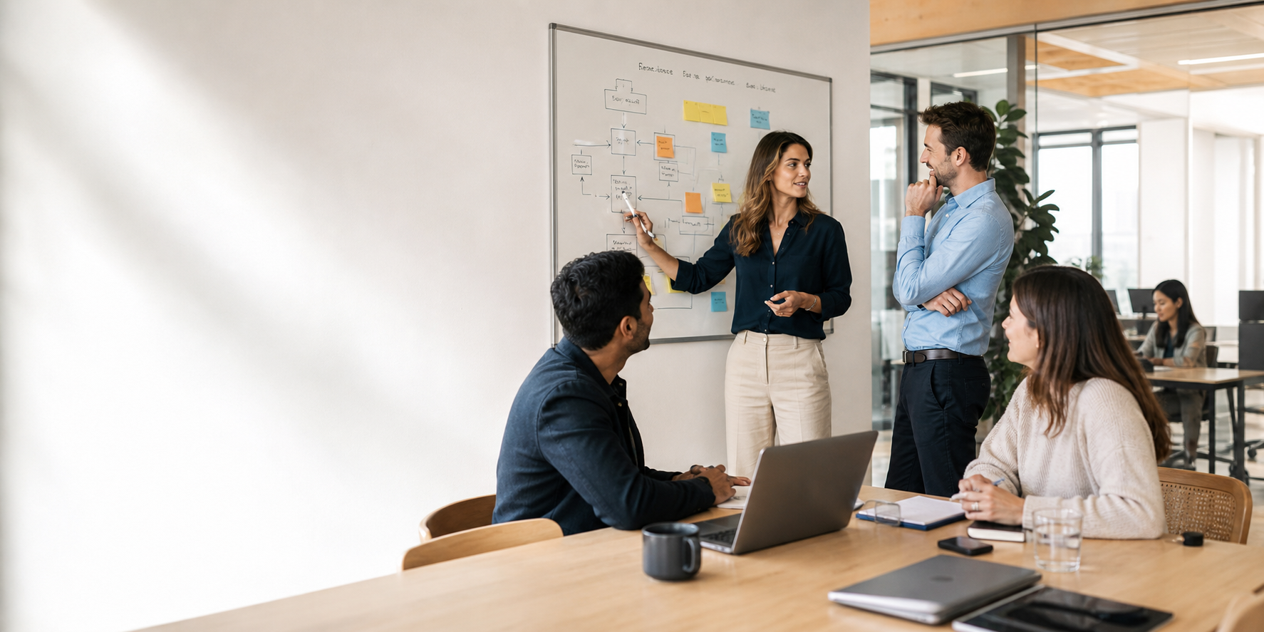 AIDriven Team Boosting Business Efficiency in Modern Office