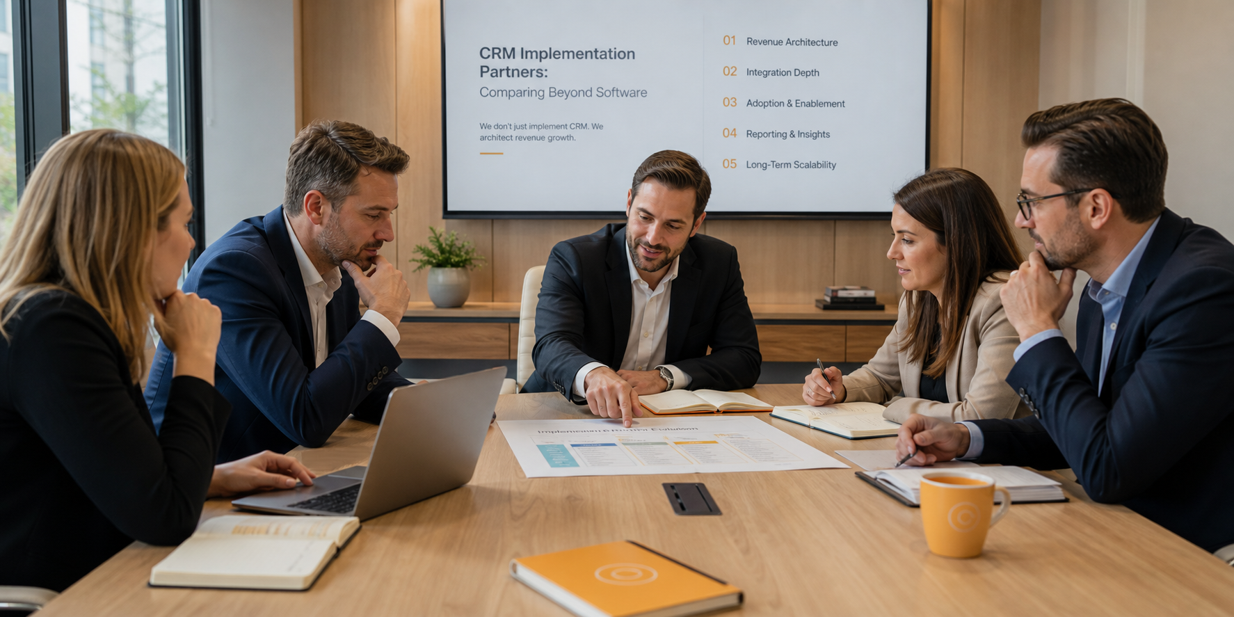 B2B SaaS Executives Evaluating CRM Partners