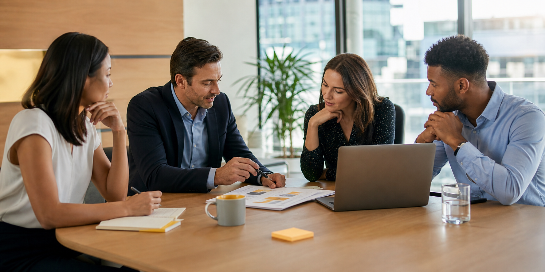 B2B SaaS Executives Evaluating Consulting Partners