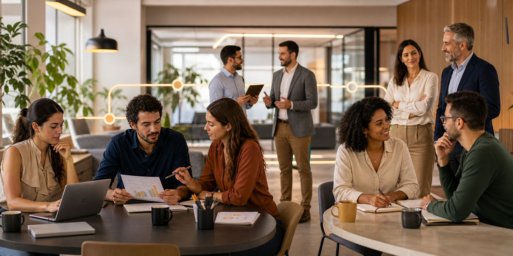 B2B Teams Collaborating in CRM Workflow