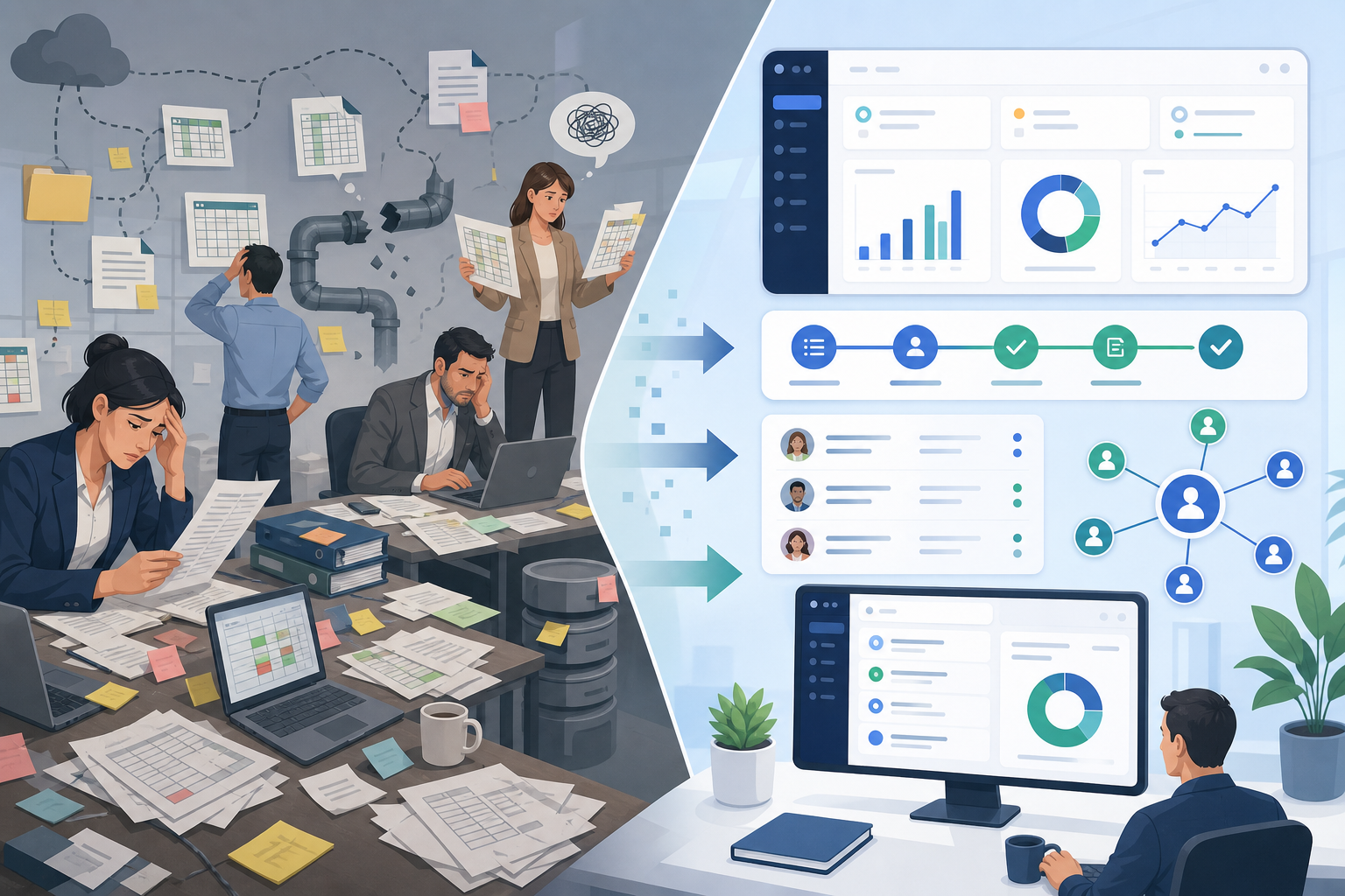 CRM Implementation Challenges Contrast