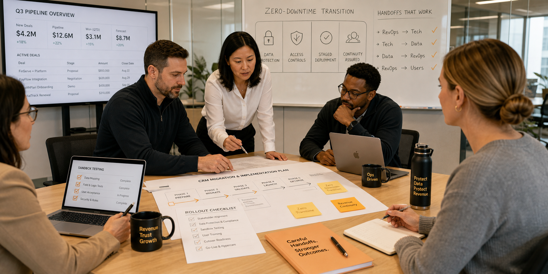 CRM Implementation Strategy for SaaS Company with Zero Downtime Focus