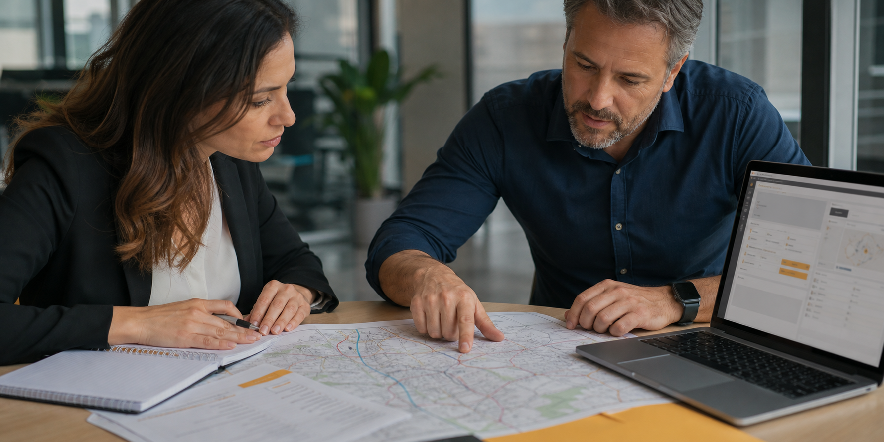 Corporate Sales And Engineering Meeting With Network Map