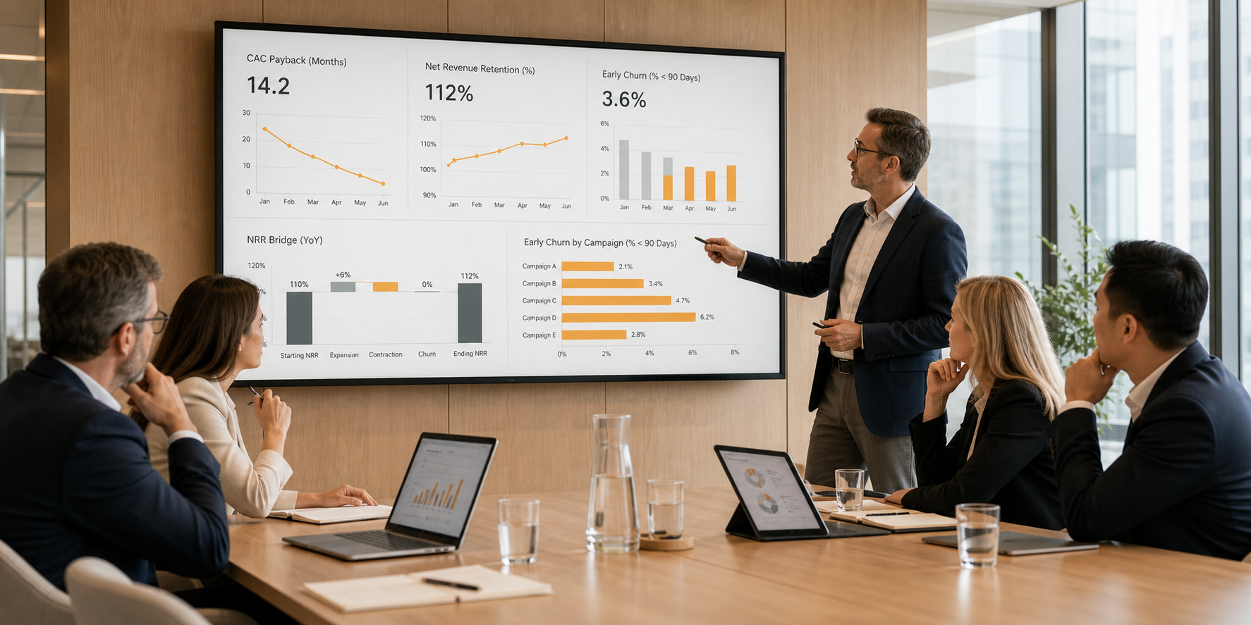 Executive Analysis of SaaS Metrics in Modern Boardroom
