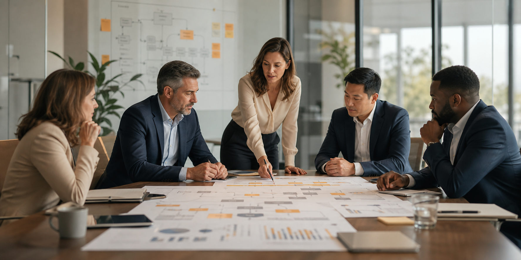 Executive Leaders Evaluating CRM Implementation Options