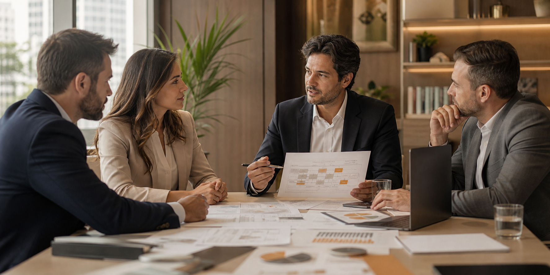 Executive Leadership Evaluating Strategic HubSpot Partner Options