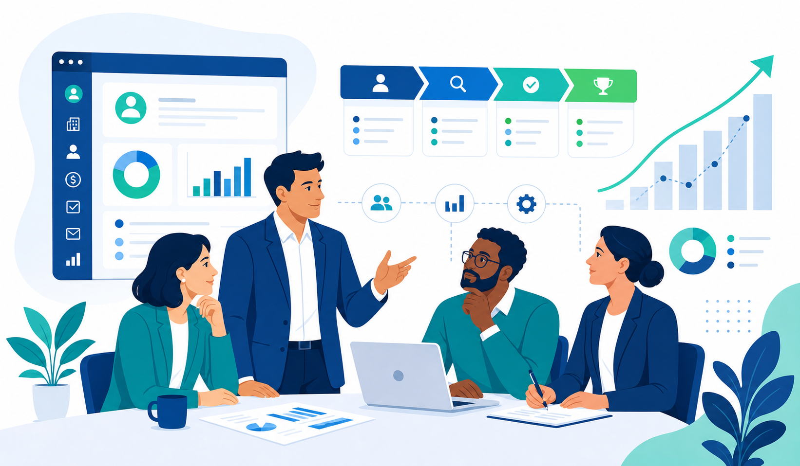 Executive SaaS Leadership Evaluating Partner Choice