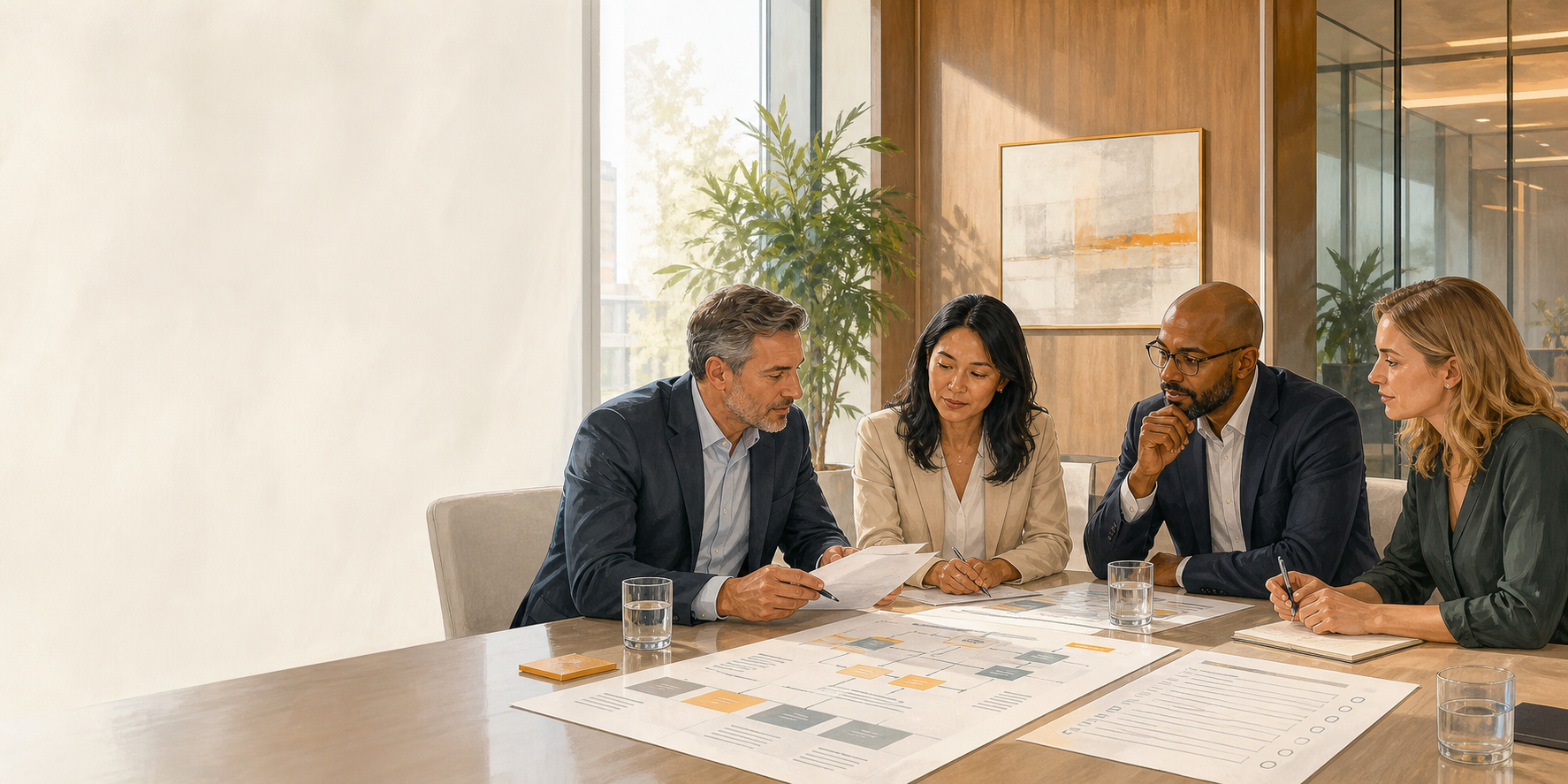 Executive Team Evaluating HubSpot Partner Criteria
