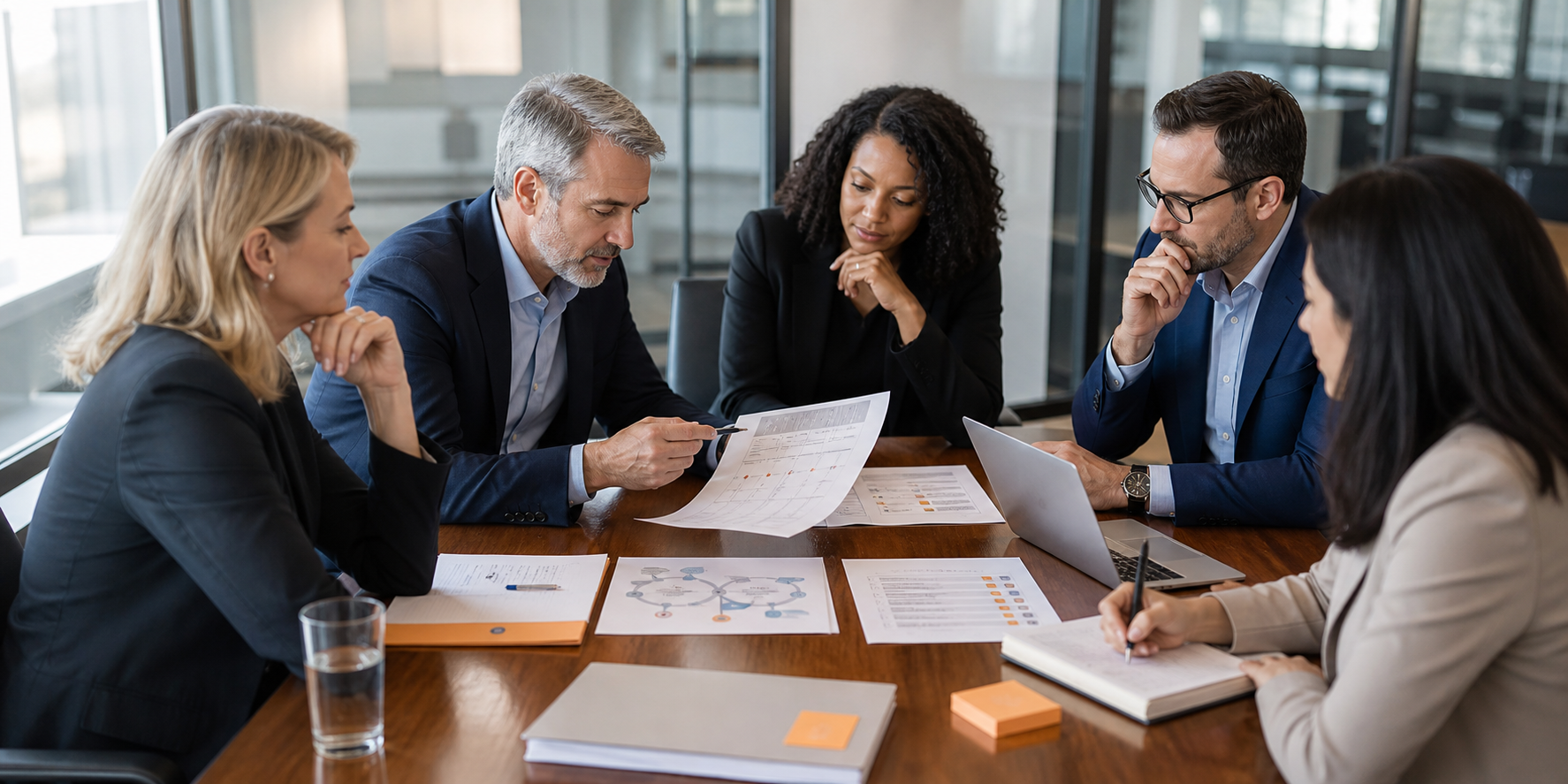 Executive Team Evaluating SaaS Partners for HubSpot Implementation
