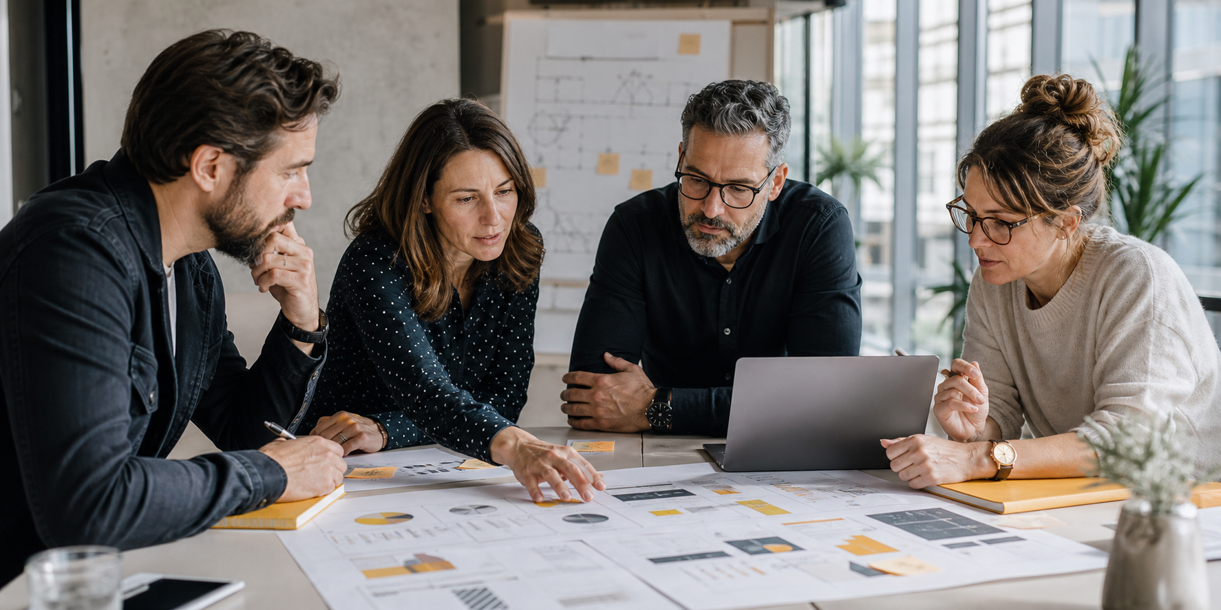 Executive Team Planning CRM Recovery at Bright Workspace
