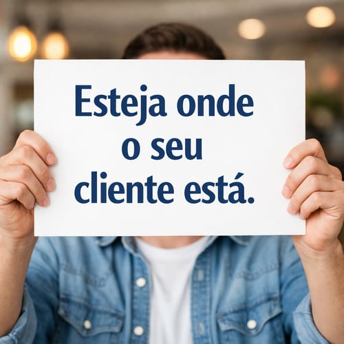 Esteja onde o seu cliente está