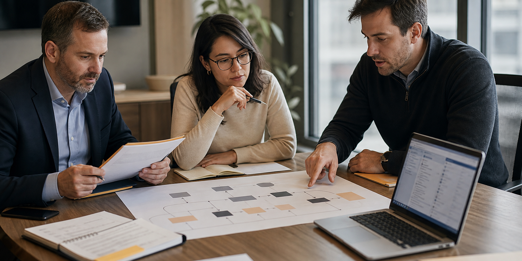 Finance Team Reviewing Attribution Process Map