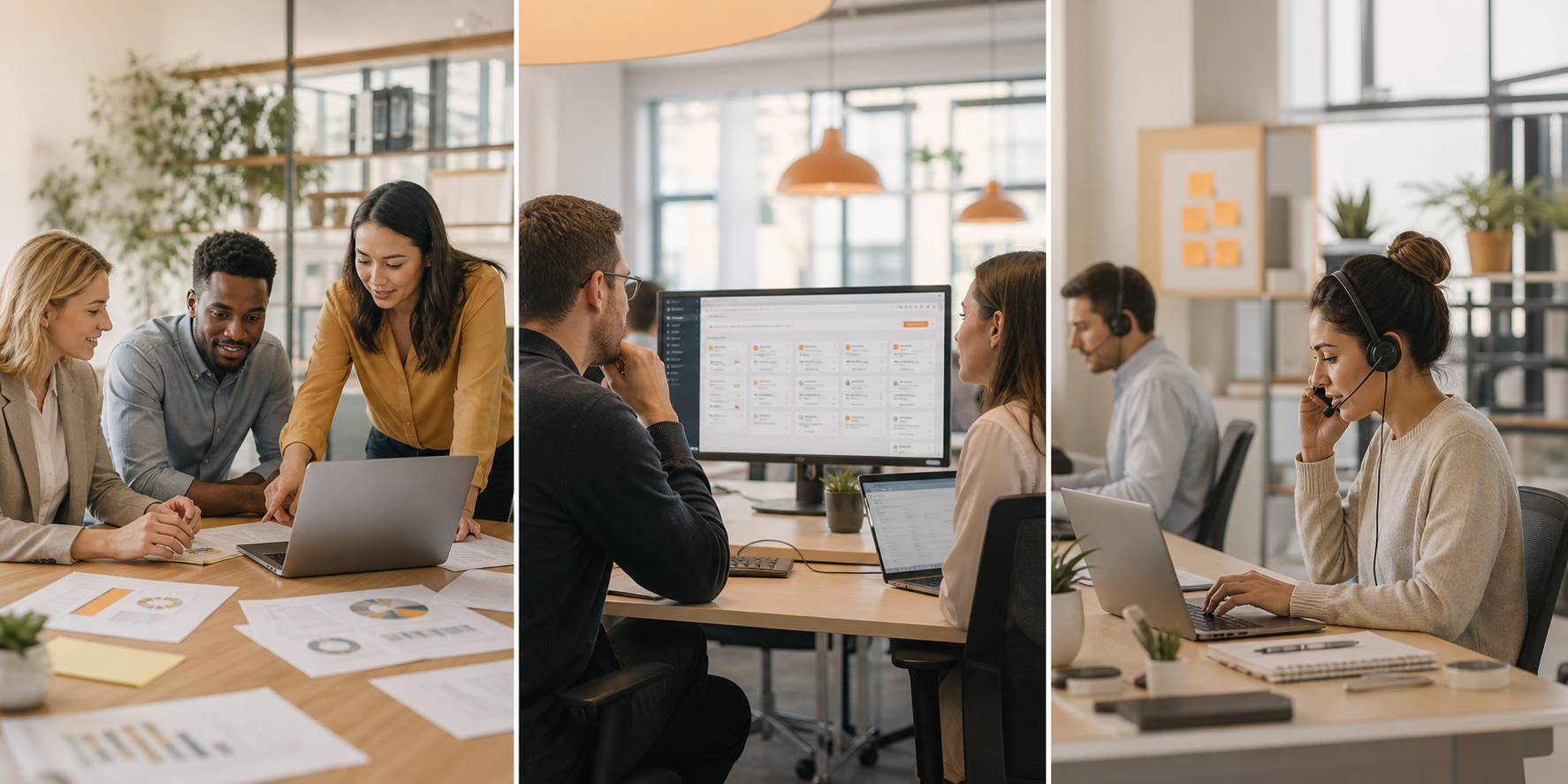 HubSpot Automation Across Teams in Bright Office Scene