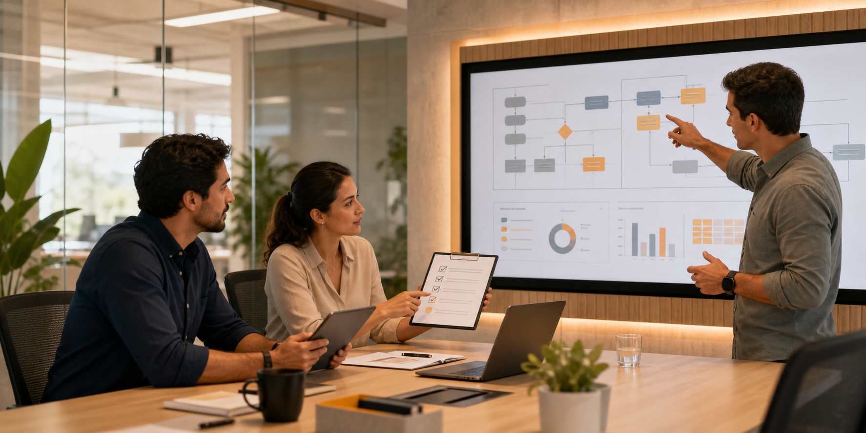 Leaders Analyzing HubSpot Audit in SaaS Brazilian Company