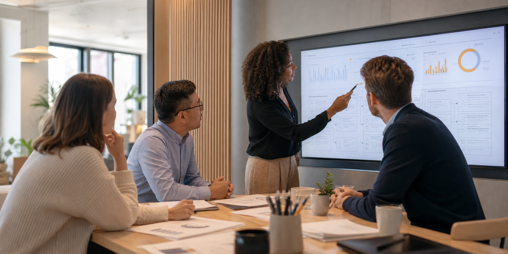 Leadership Reviewing System Data for Revenue Optimization