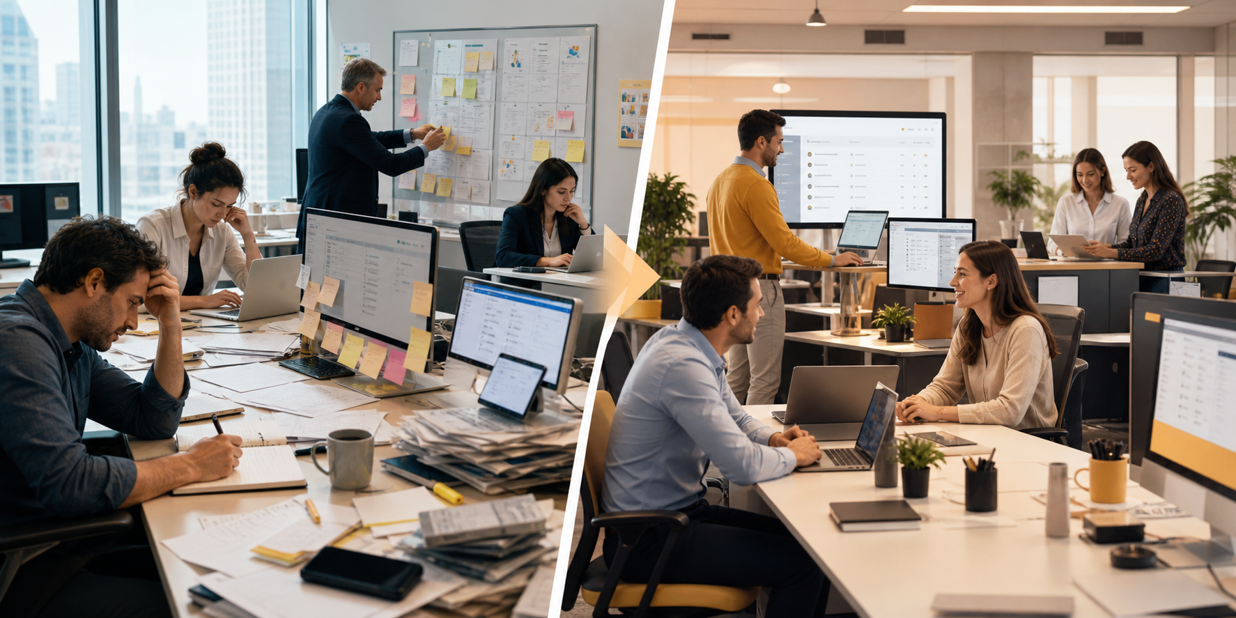 Manual vs AI Sales Workflow in B2B SaaS Organization