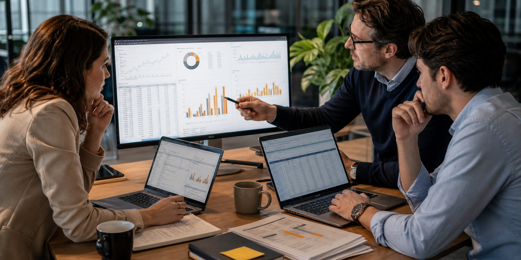 Marketing Leaders Analyzing Revenue Dashboards
