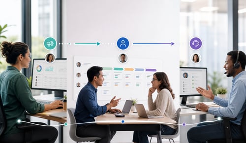 Implementación estratégica de HubSpot para la coordinación entre equipos