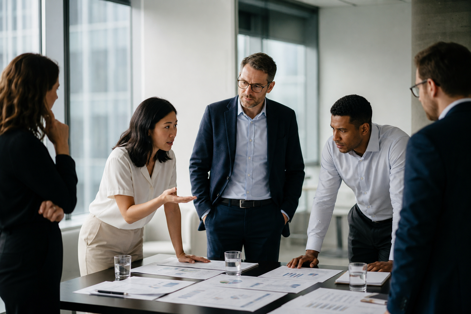 Modern Office Collaboration Scene