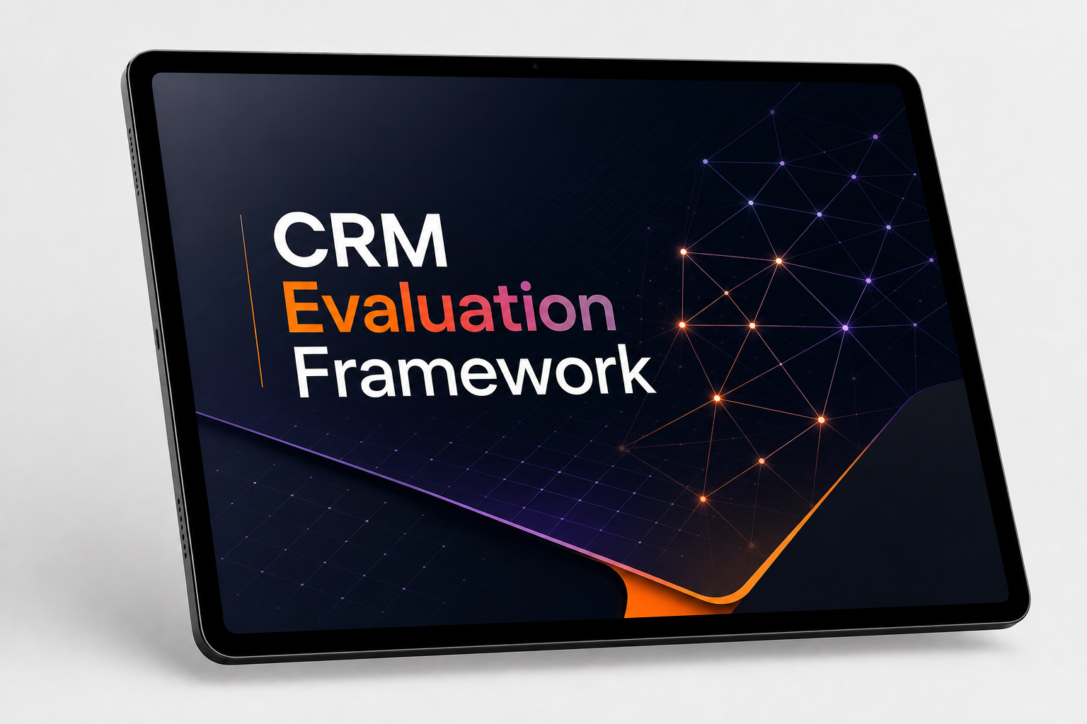 Purple And Orange CRM Evaluation Framework Report
