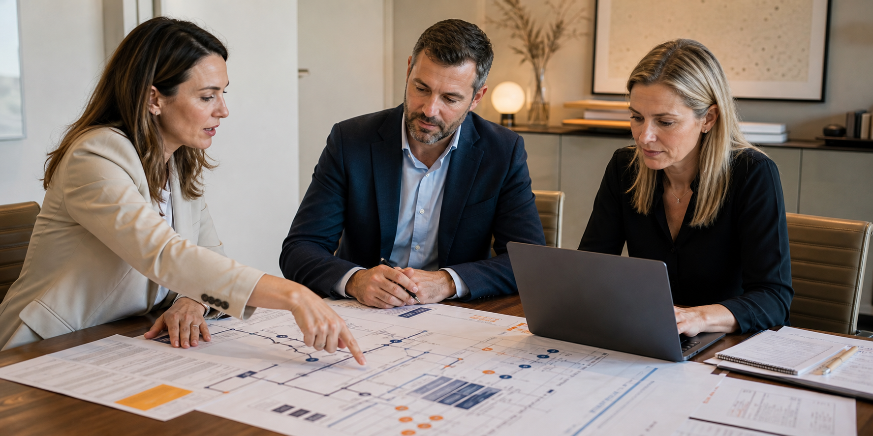 Realistic Business Meeting With CRM Diagnostics