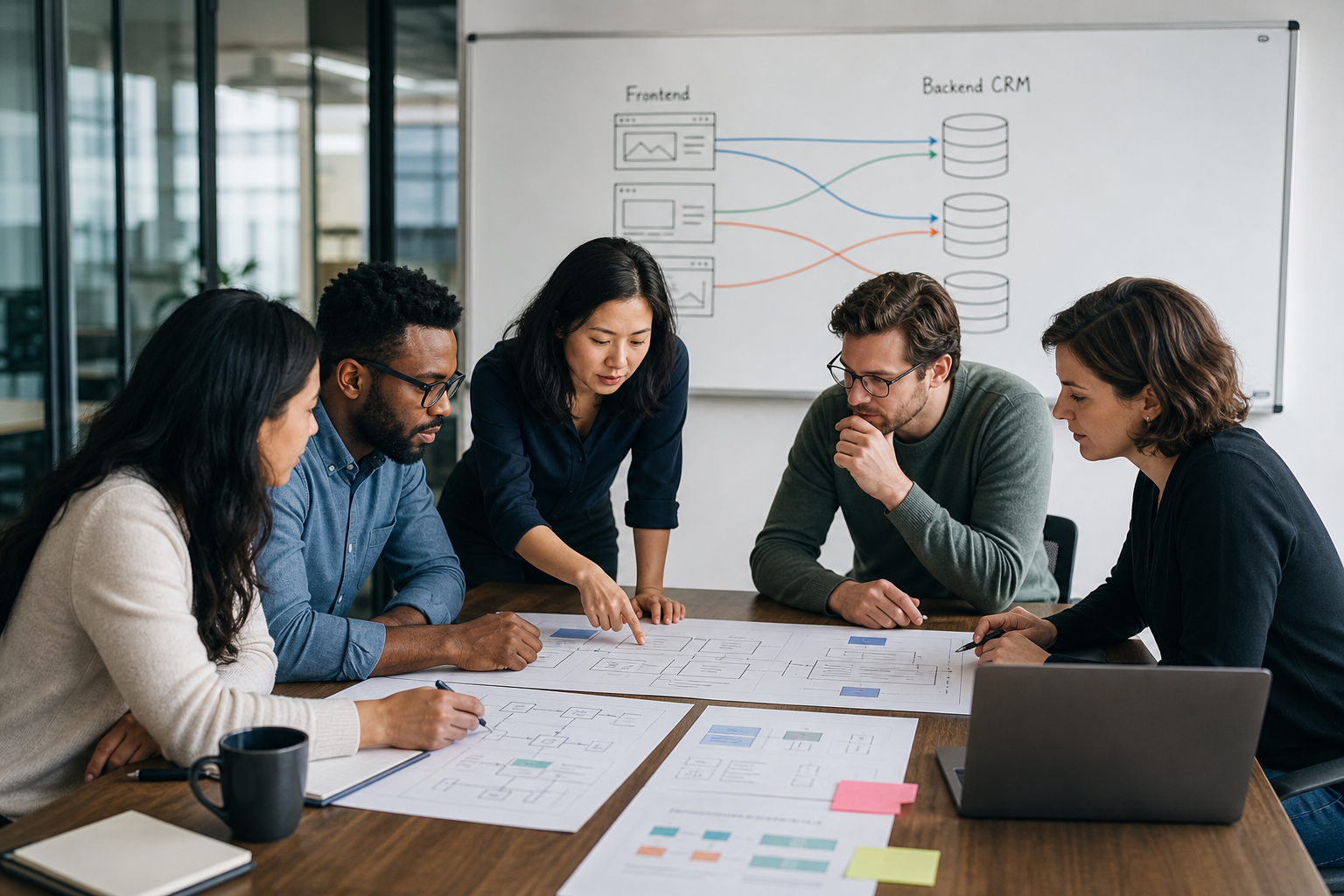 RevOps And Web Developers Collaborating On Conversion Diagrams