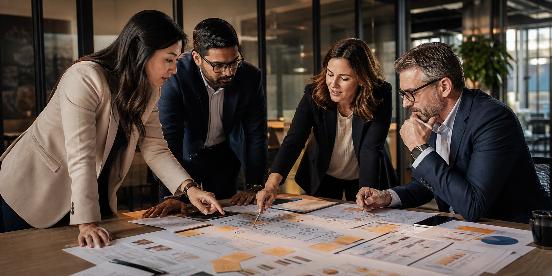 RevOps Team Analyzing Revenue Dashboards