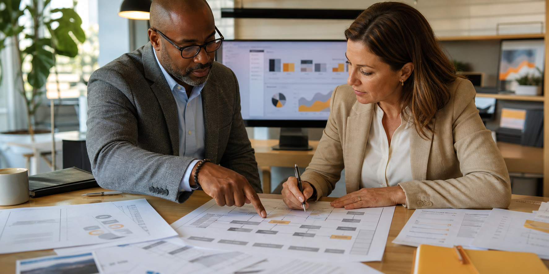 Revenue Leader And RevOps Expert Reviewing CRM Migration Plan
