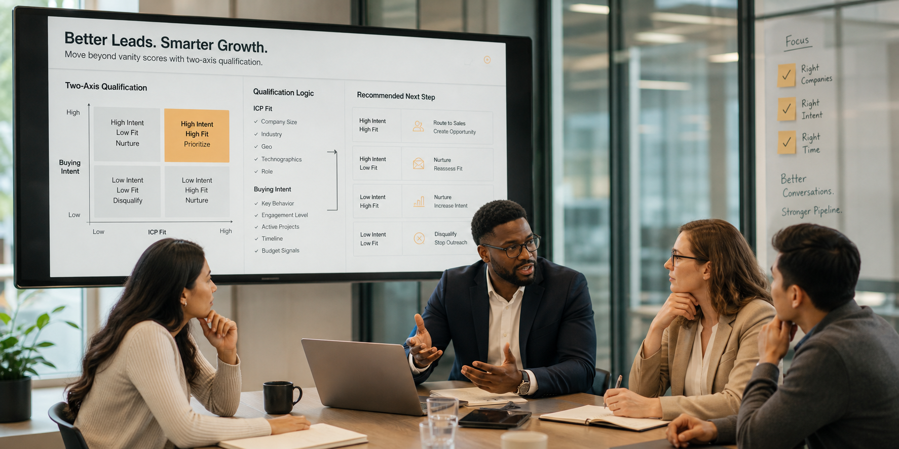 Revenue Leaders Evaluating Lead Quality in CRM