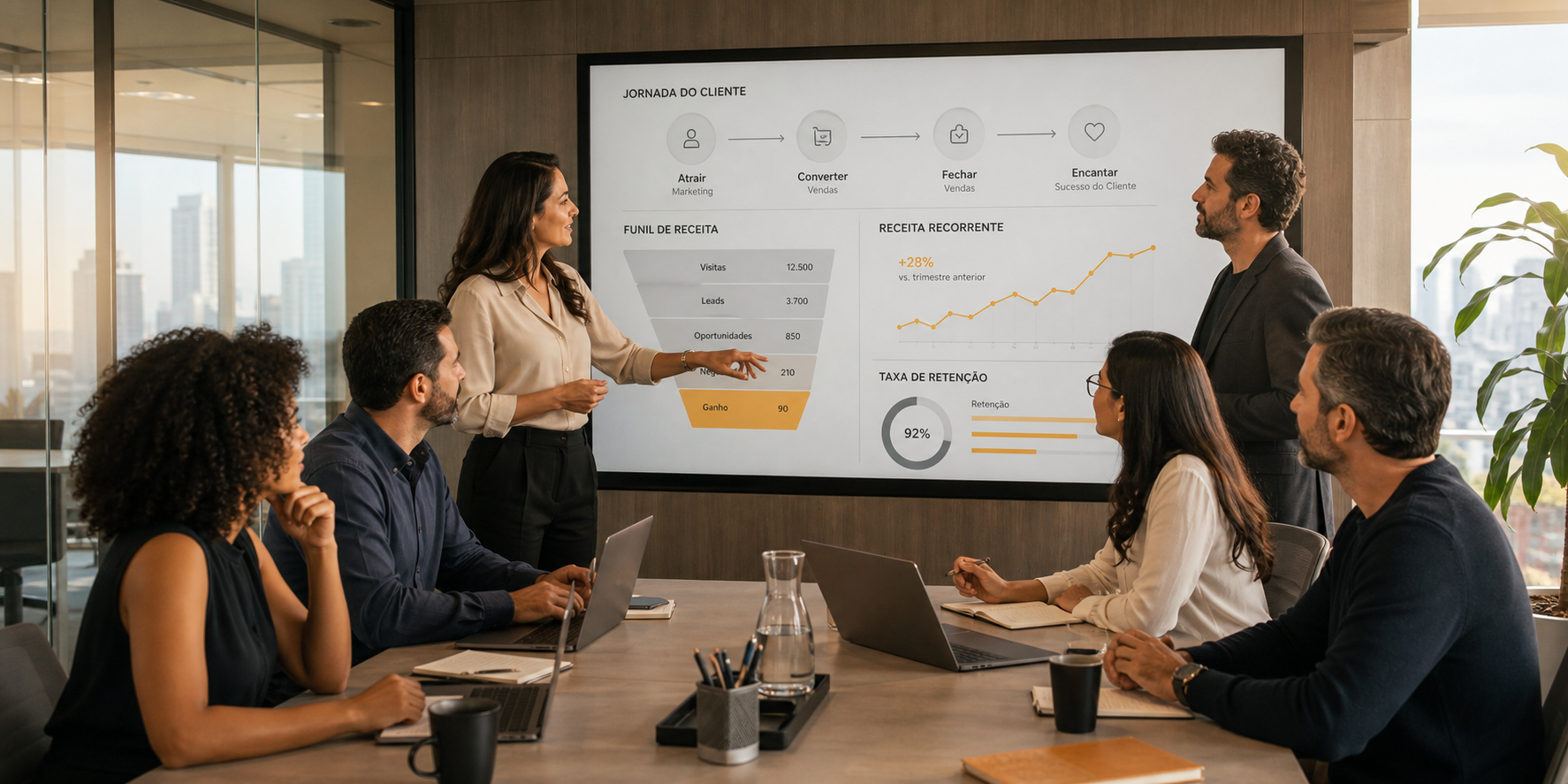 Revenue Operations Alignment in SaaS Company Boardroom