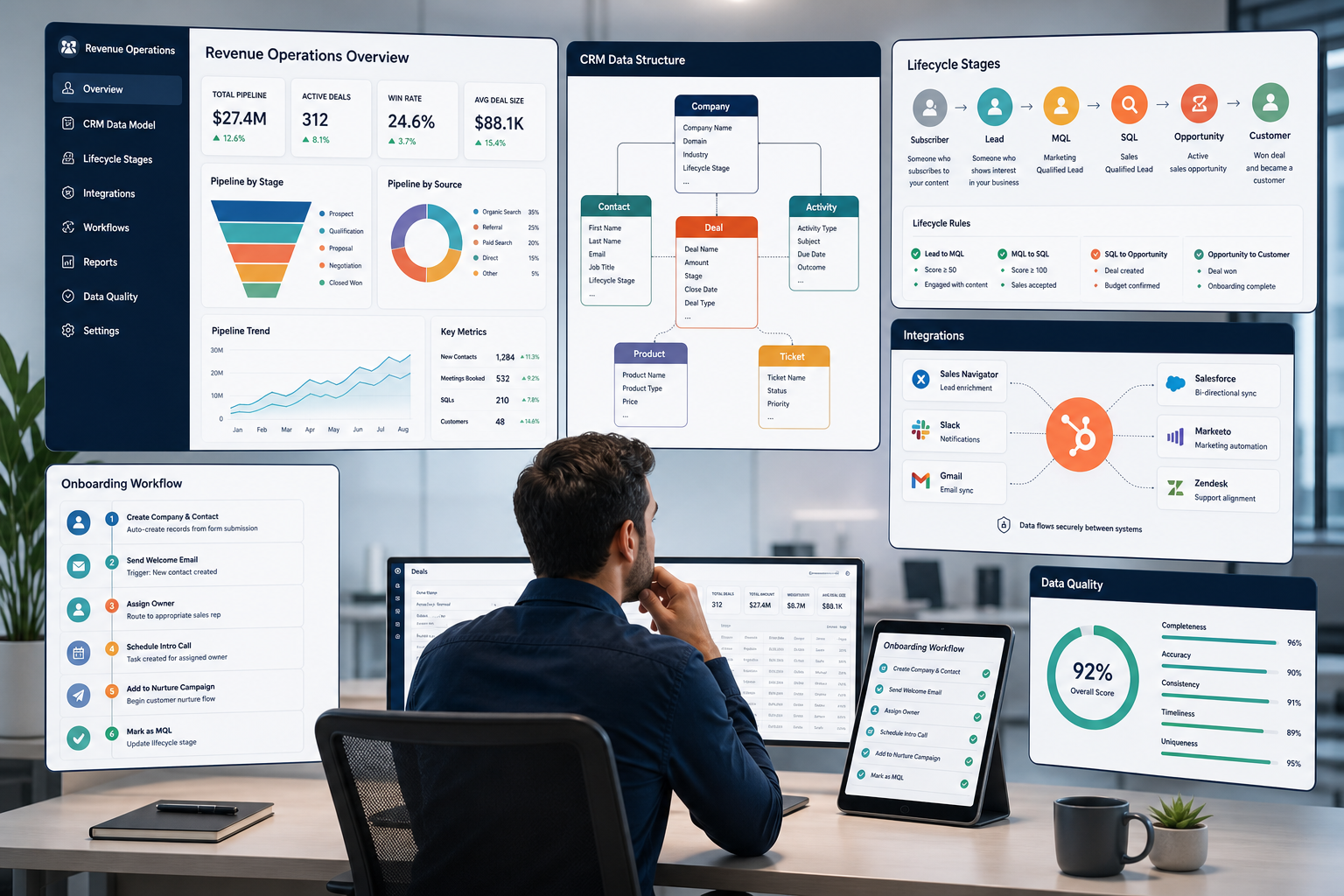 Revenue Operations Architect Dashboard Design