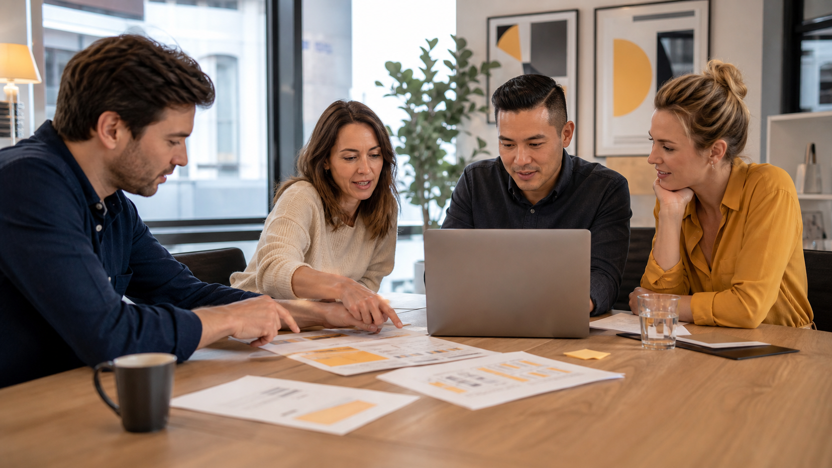 Revenue Operations Team Reviewing CRM Metrics and Pilot Results
