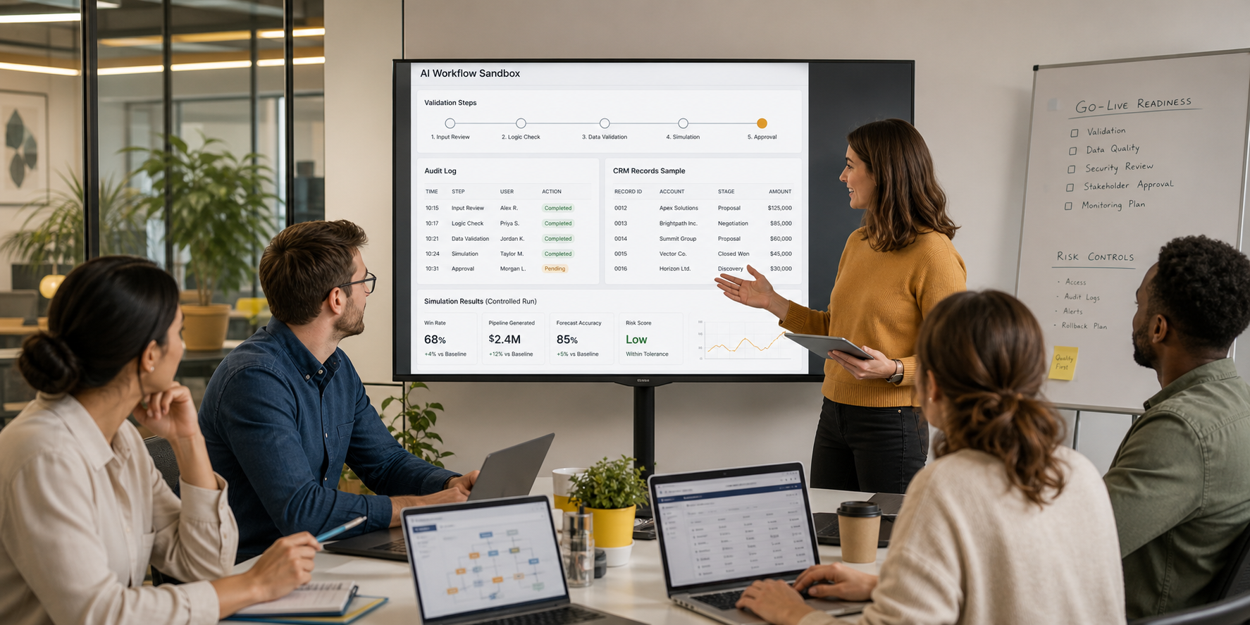 SaaS Revenue Team Testing AI Workflows in Sandbox Environment