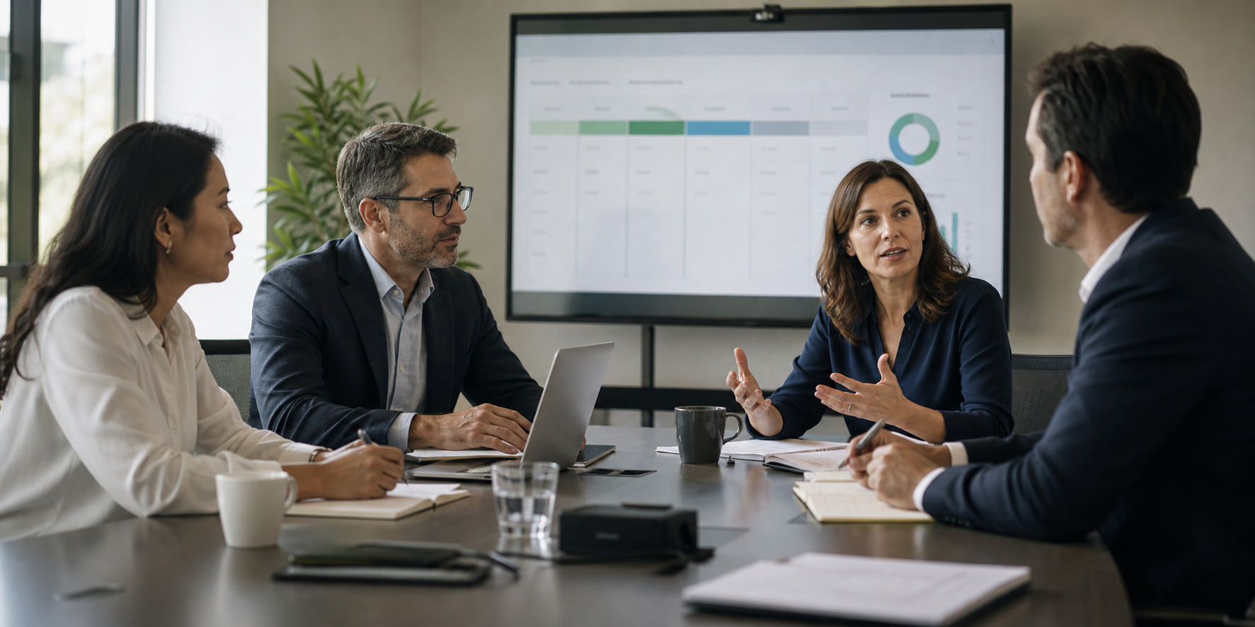 Sales Leaders Reviewing Pipeline With RevOps Consultant