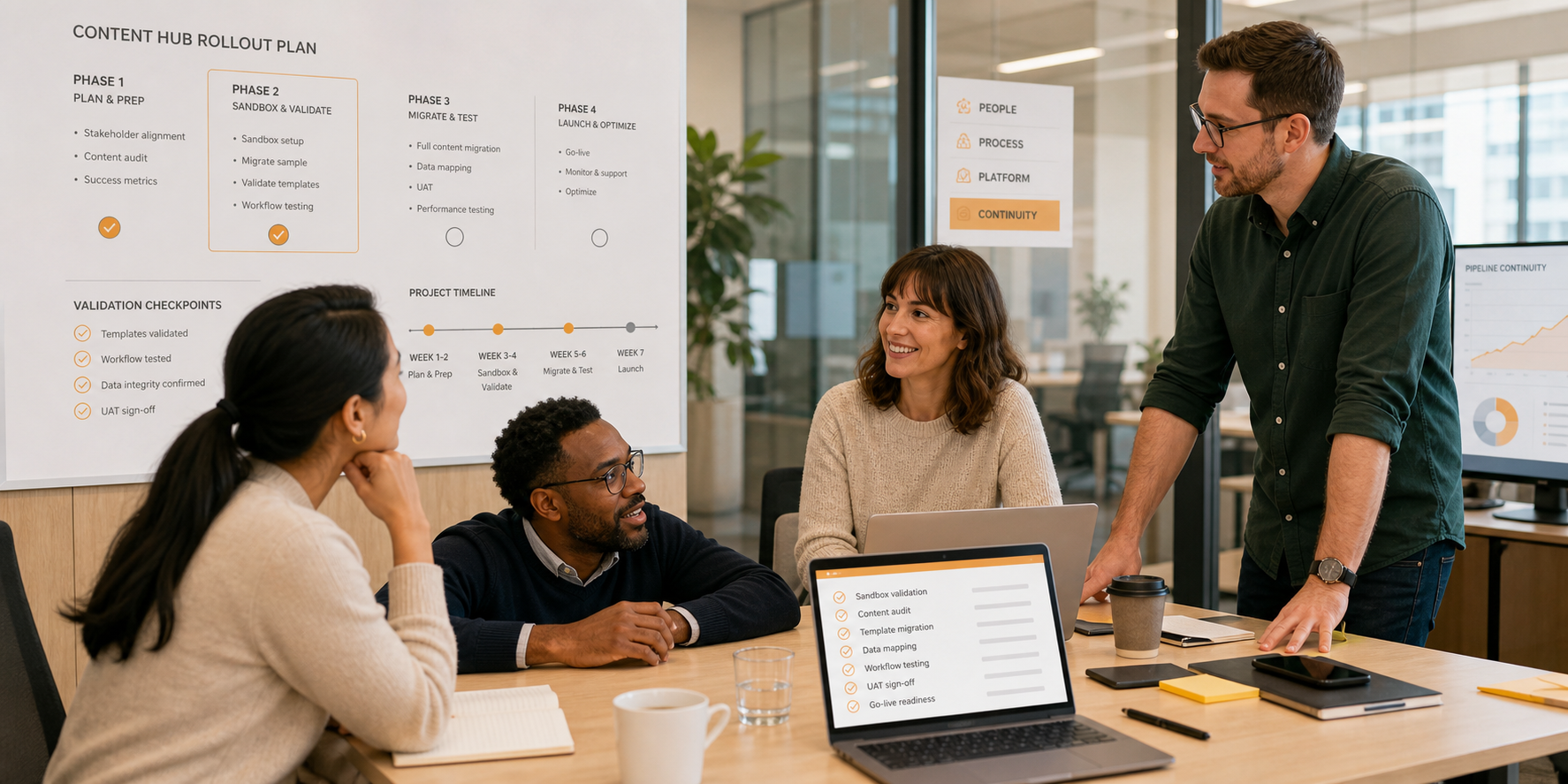 Secure Transition to HubSpot Content Hub in SaaS MidMarket