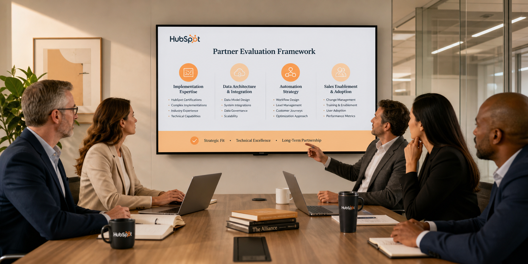 Senior Executives Evaluating SaaS Partner Implementation
