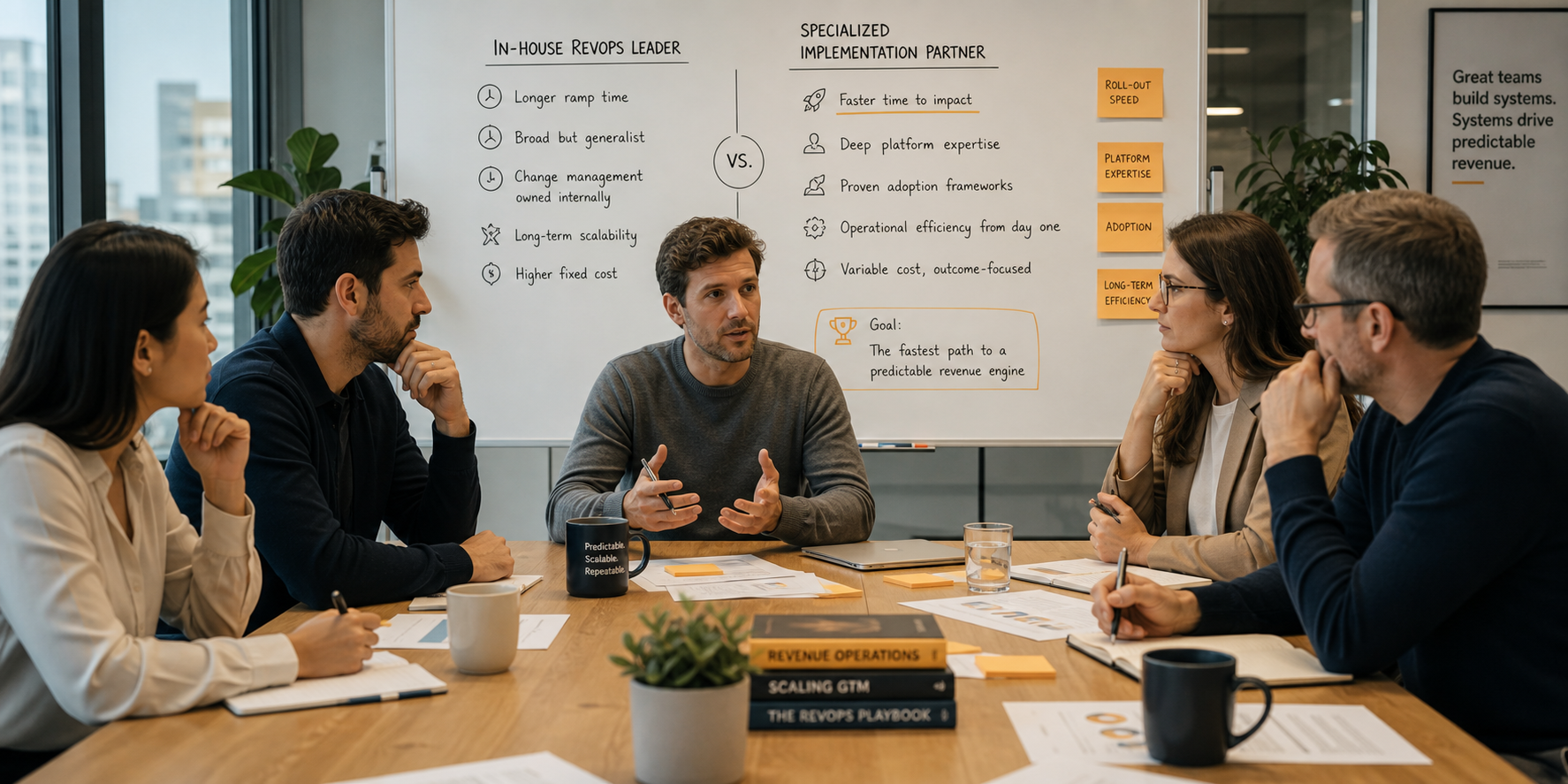 Strategic RevOps Decision at Corporate Meeting