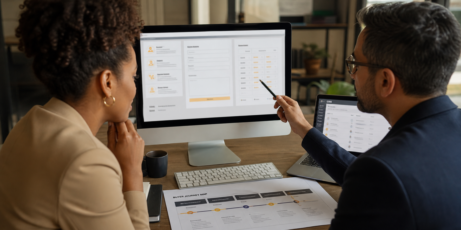 Two Experts Reviewing Technical Qualification Page