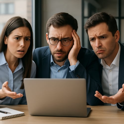 líderes de Marketing analisando os resultados