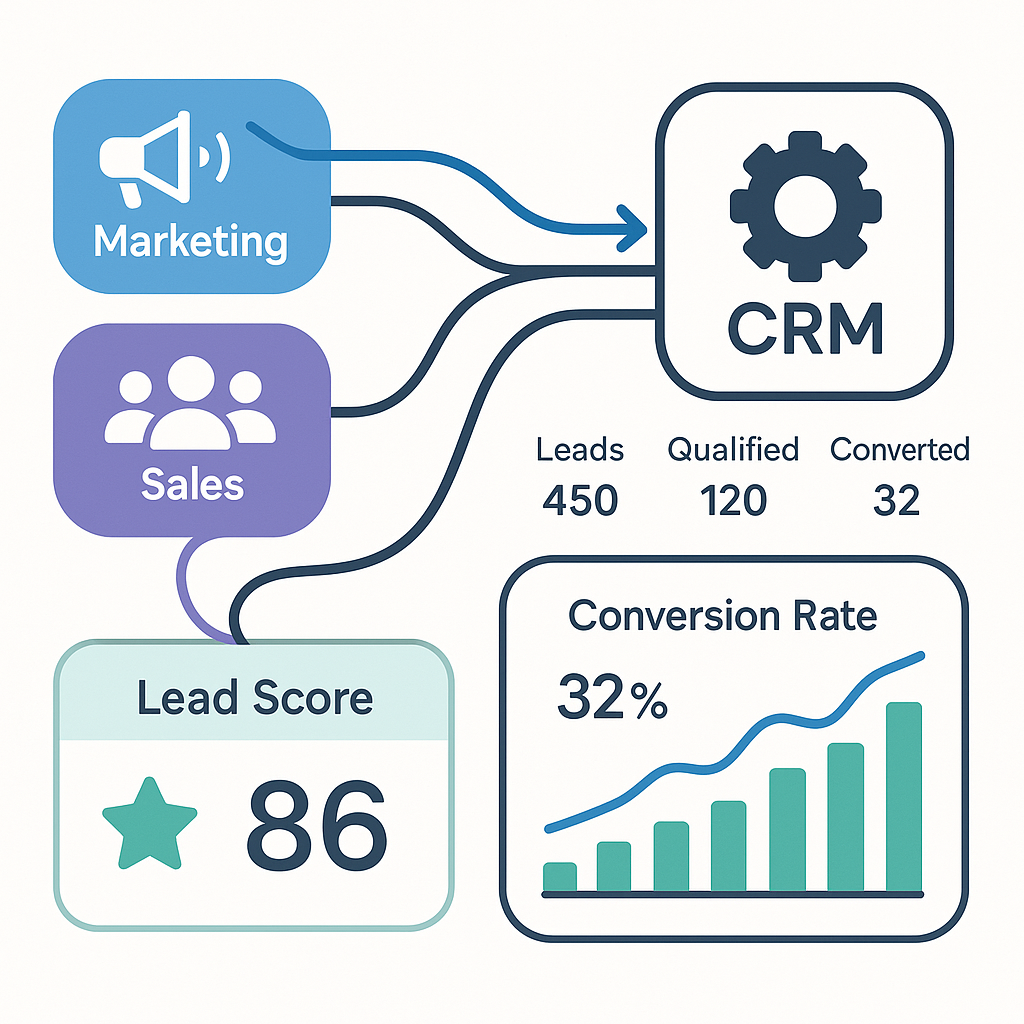A clean dashboard interface showing connected mark