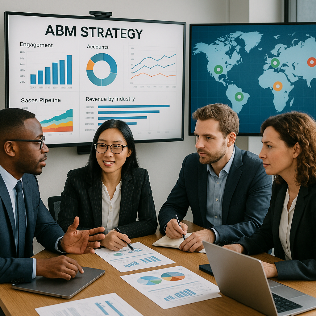 Executivos de empresas de tecnologia analisando da